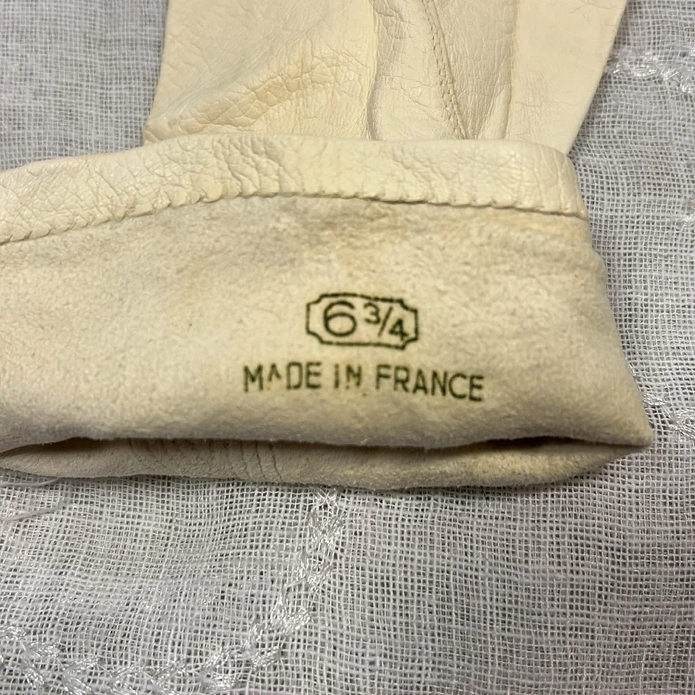 Aris of Paris made in France Vintage super soft buttery leather gloves